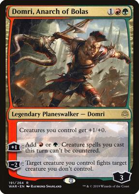 Domri, Anarch of Bolas card from War of the Spark