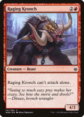 Raging Kronch card from War of the Spark