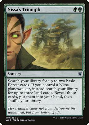 Nissa's Triumph card from War of the Spark