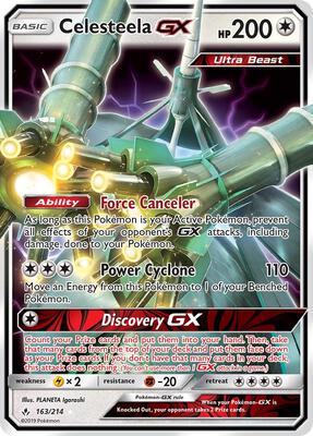 Celesteela GX card from SM - Unbroken Bonds