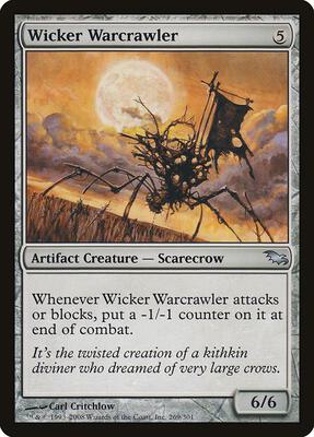 Wicker Warcrawler card from Shadowmoor
