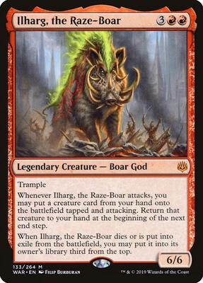 Ilharg, the Raze-Boar card from War of the Spark