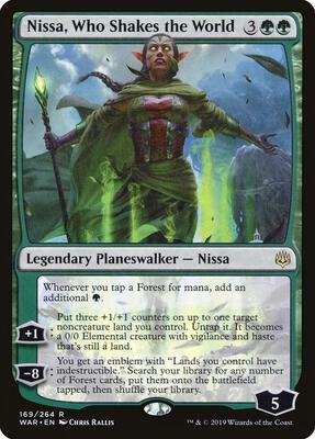 Nissa, Who Shakes the World card from War of the Spark