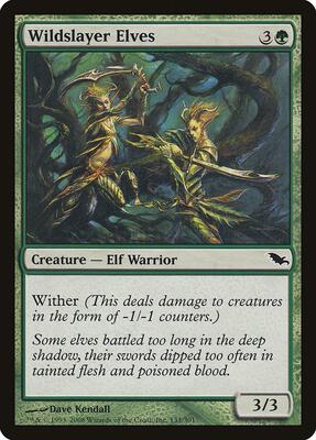 Wildslayer Elves card from Shadowmoor