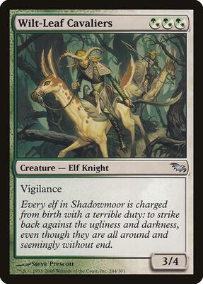 Wilt-Leaf Cavaliers card from Shadowmoor