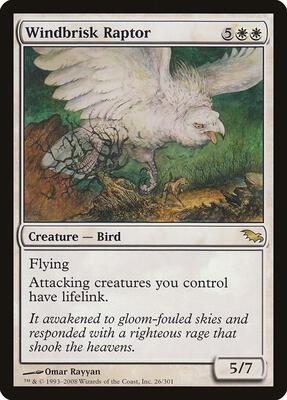 Windbrisk Raptor card from Shadowmoor