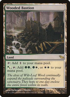 Wooded Bastion card from Shadowmoor