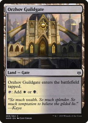 Orzhov Guildgate card from War of the Spark