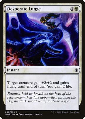 Desperate Lunge card from War of the Spark