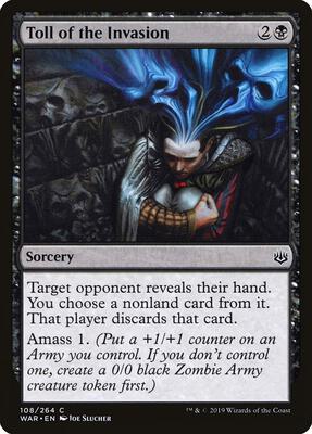 Toll of the Invasion card from War of the Spark