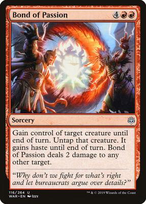 Bond of Passion card from War of the Spark