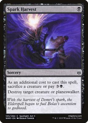 Spark Harvest card from War of the Spark