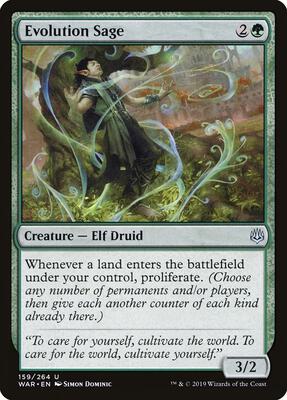 Evolution Sage card from War of the Spark