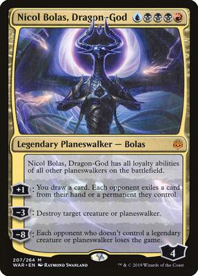 Nicol Bolas, Dragon-God card from War of the Spark