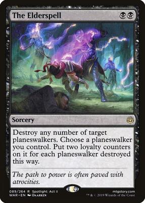 The Elderspell card from War of the Spark