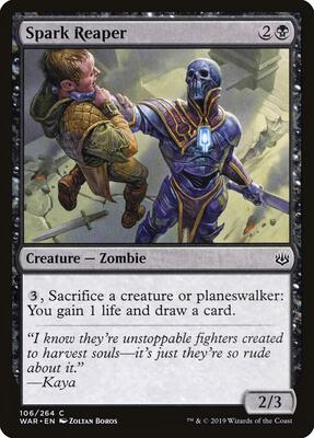 Spark Reaper card from War of the Spark