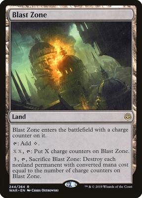 Blast Zone card from War of the Spark