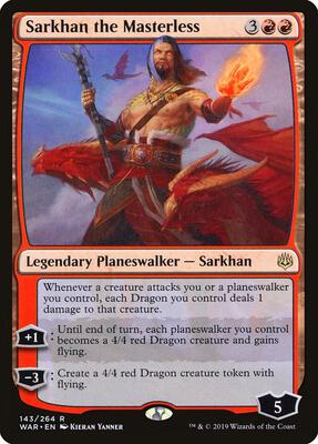 Sarkhan the Masterless card from War of the Spark