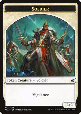 Soldier Token card from War of the Spark