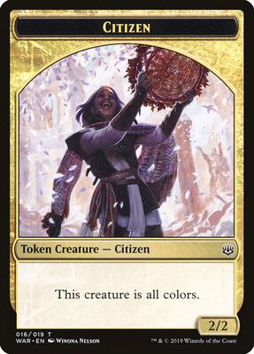 Citizen Token card from War of the Spark