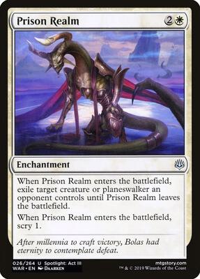 Prison Realm card from War of the Spark