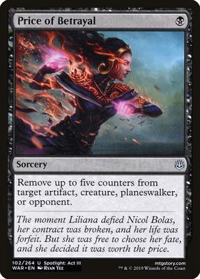 Price of Betrayal card from War of the Spark