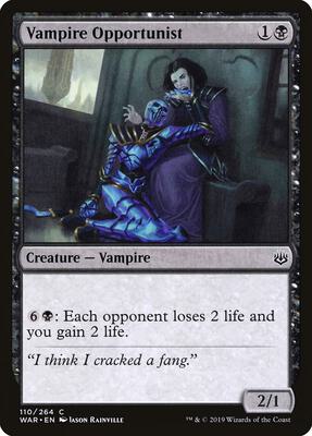 Vampire Opportunist card from War of the Spark
