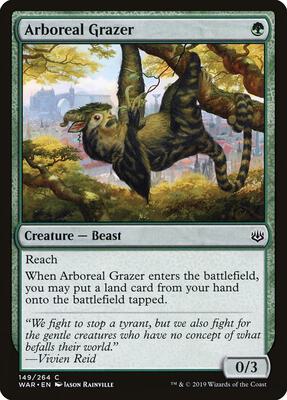 Arboreal Grazer card from War of the Spark