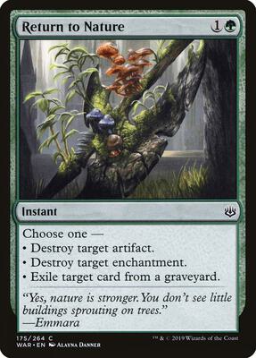 Return to Nature card from War of the Spark