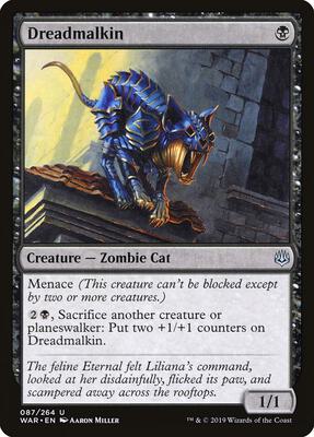 Dreadmalkin card from War of the Spark