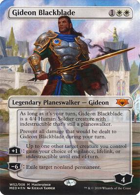 Gideon Blackblade card from Mythic Edition: War of the Spark