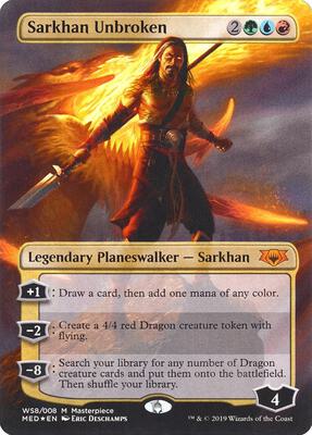 Sarkhan Unbroken card from Mythic Edition: War of the Spark