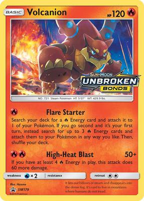 Volcanion - SM179 (Prerelease) card from SM Promos