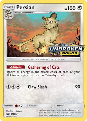 Persian - SM182 (Prerelease) card from SM Promos