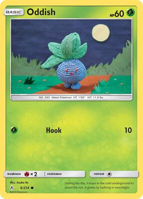 Oddish (6) card from SM - Unbroken Bonds