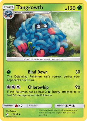 Tangrowth card from SM - Unbroken Bonds
