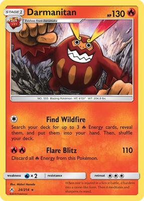 Darmanitan card from SM - Unbroken Bonds