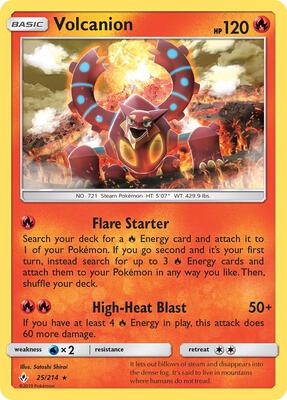 Volcanion card from SM - Unbroken Bonds