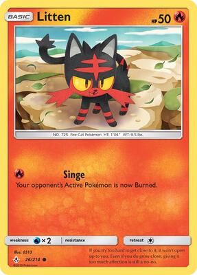 Litten (26) card from SM - Unbroken Bonds