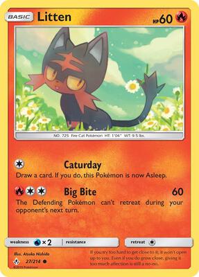 Litten (27) card from SM - Unbroken Bonds