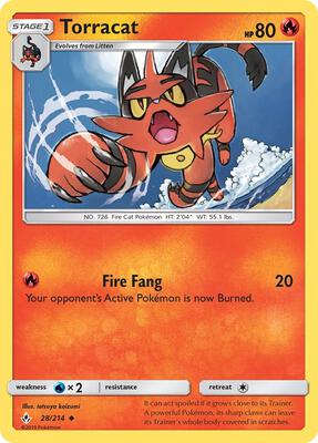 Torracat card from SM - Unbroken Bonds