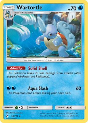 Wartortle card from SM - Unbroken Bonds