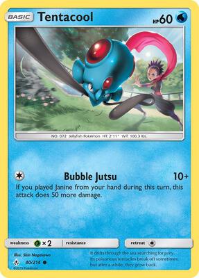 Tentacool card from SM - Unbroken Bonds