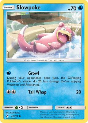 Slowpoke card from SM - Unbroken Bonds