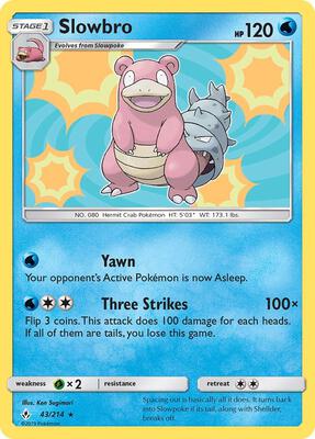 Slowbro card from SM - Unbroken Bonds