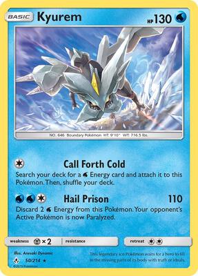 Kyurem card from SM - Unbroken Bonds