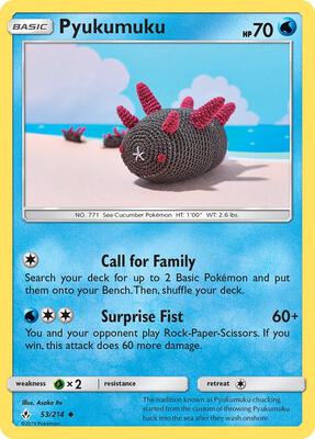 Pyukumuku card from SM - Unbroken Bonds