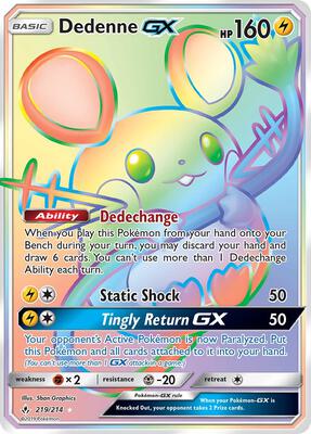 Dedenne GX (Secret) card from SM - Unbroken Bonds