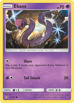 Ekans card from SM - Unbroken Bonds