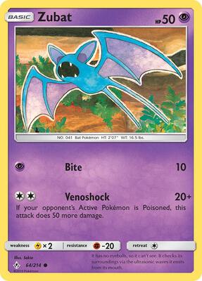 Zubat card from SM - Unbroken Bonds